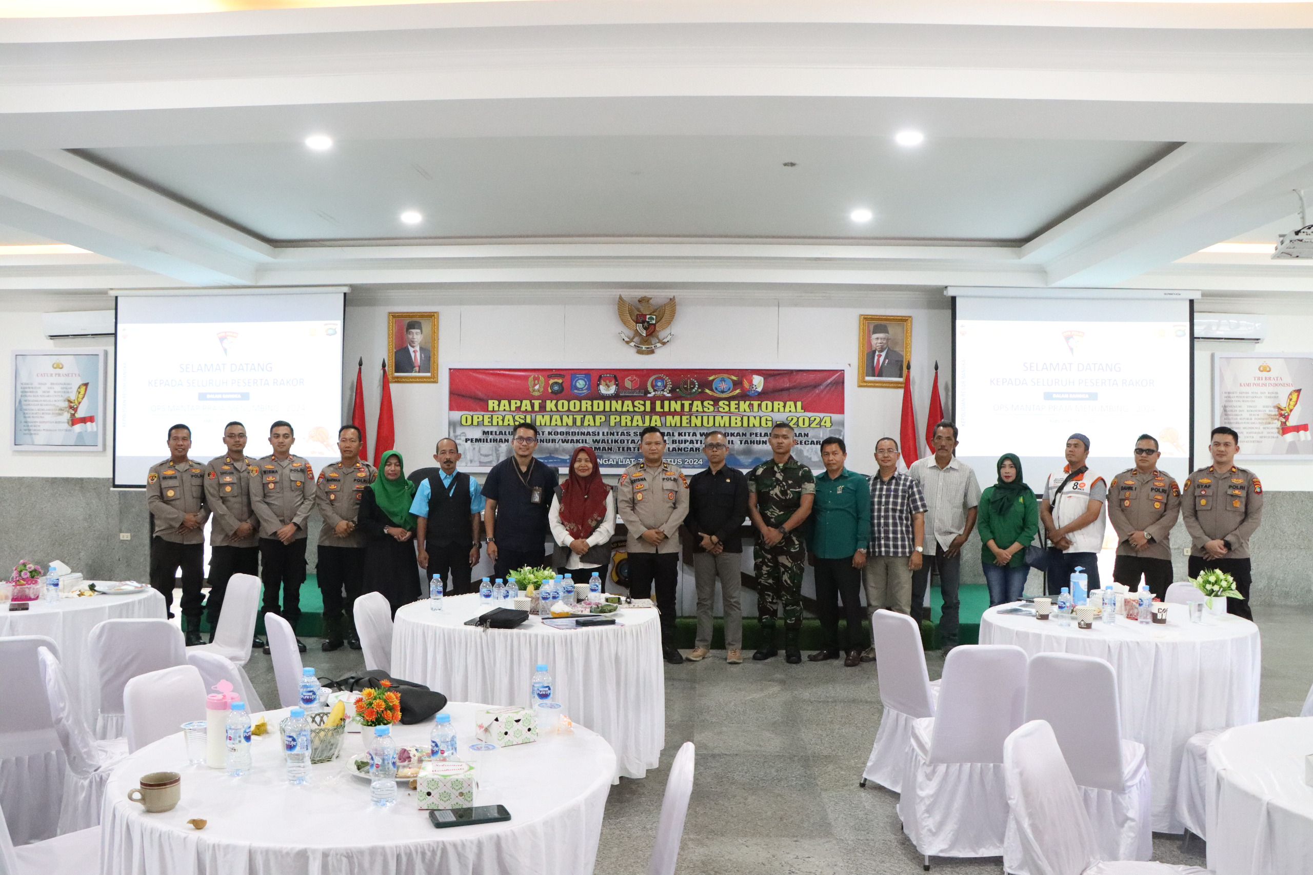 Polres Bangka Gelar Rakor Lintas Sektoral Kesiapan Operasi Mantap Praja Menumbing 2024