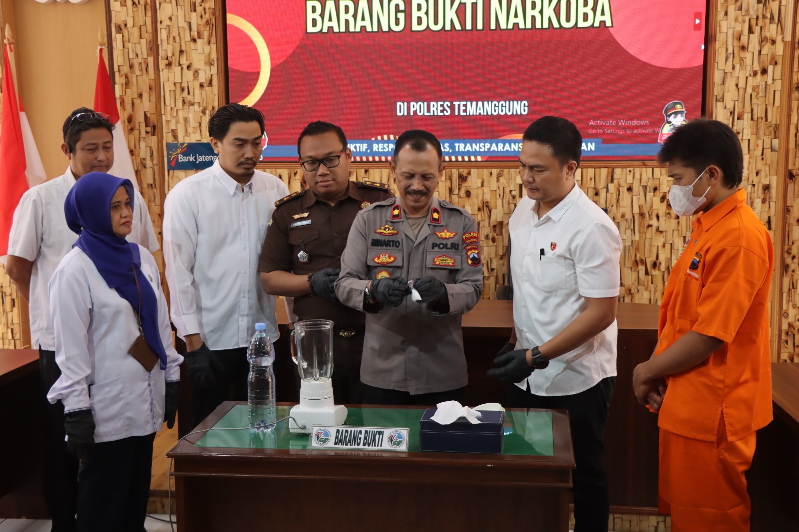Satres Narkoba Polres Temanggung Musnahkan Barang Bukti Sabu, Ini Rincianya