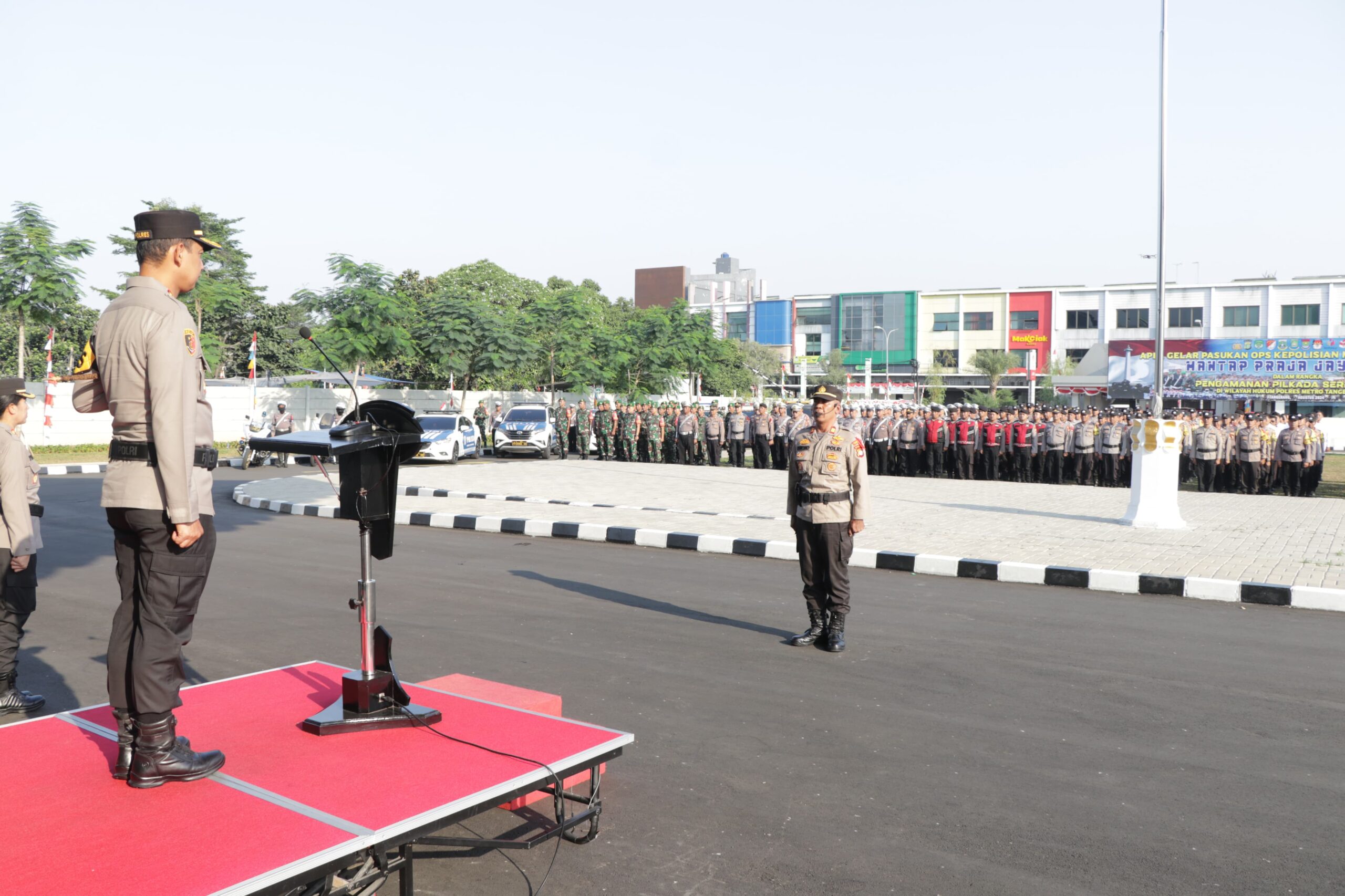 Polres Metro Tangerang Kota Gelar Apel Operasi Mantap Praja 2024, Kapolres: Pilkada Aman, Lancar dan Damai
