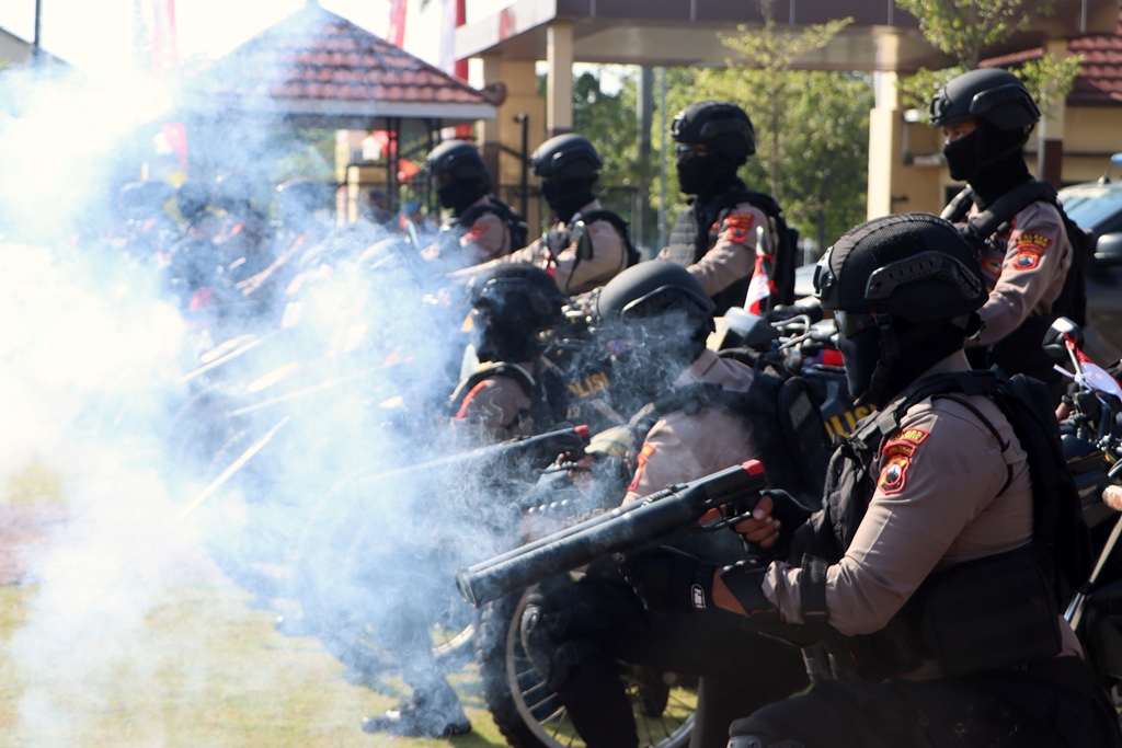 Antisipasi Gangguan Kamtibmas Jelang Pilkada, Tim Raimas Polres Tegal Kota Terus Digembleng