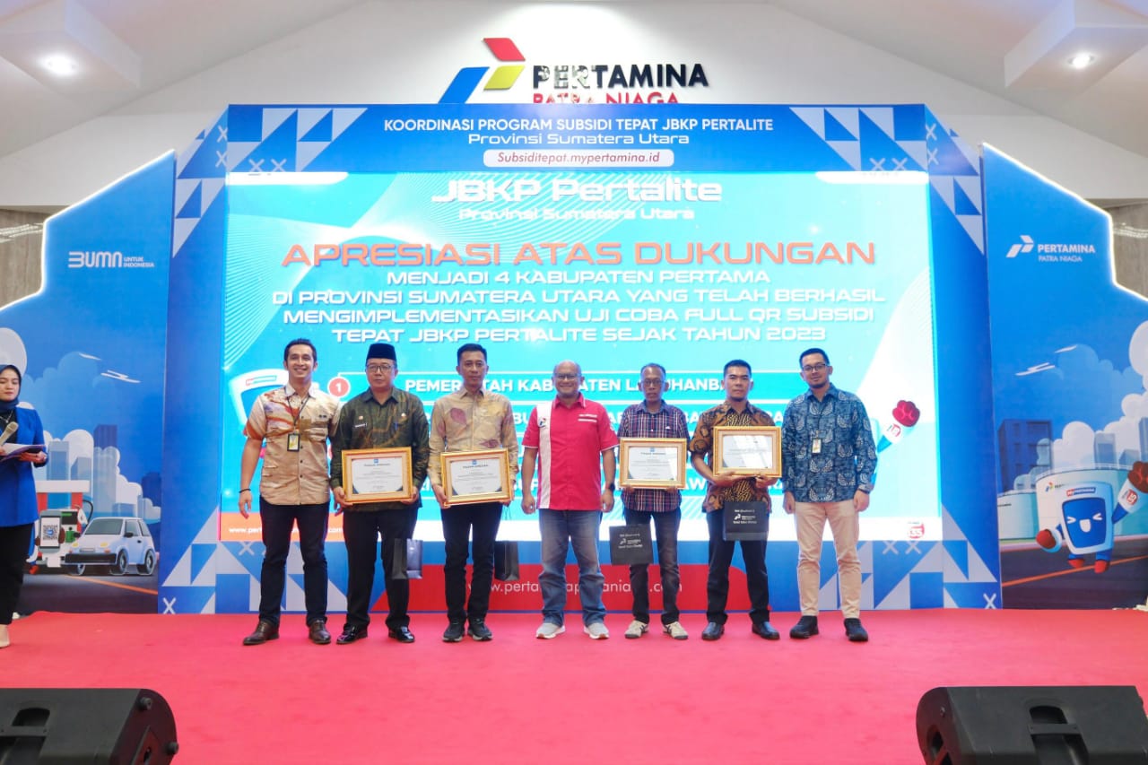 Pemkab Paluta Dapat Piagam Apresiasi Dari PT Pertamina Patra Niaga Regional Sumbagut 