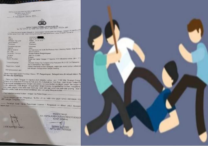 Kasus Penganiayaan terhadap Wartwan Di laporkan ke Polres Bogor