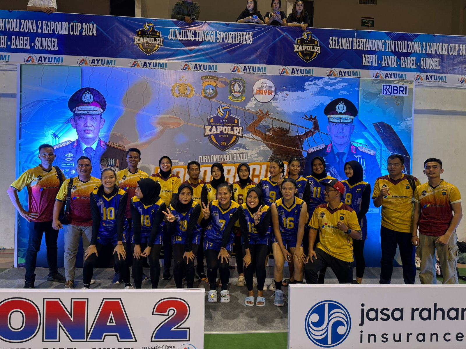 Tim Voli Putri Polda Babel Menang Di Laga Perdana Usai Tekuk Tim Voli Putri Jambi 3 Set Langsung