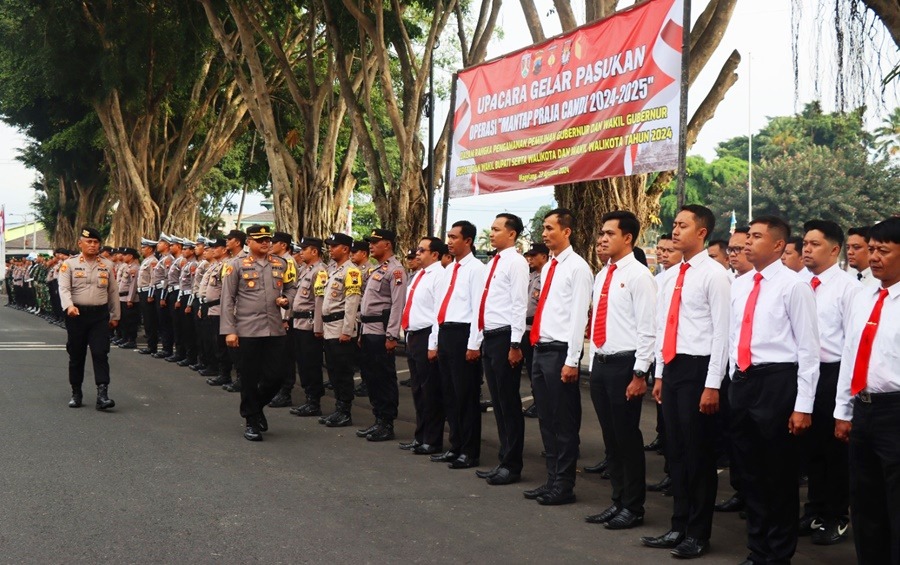 Polres Magelang Kota Laksanakan Upacara Gelar Pasukan OMPC 2024-2025