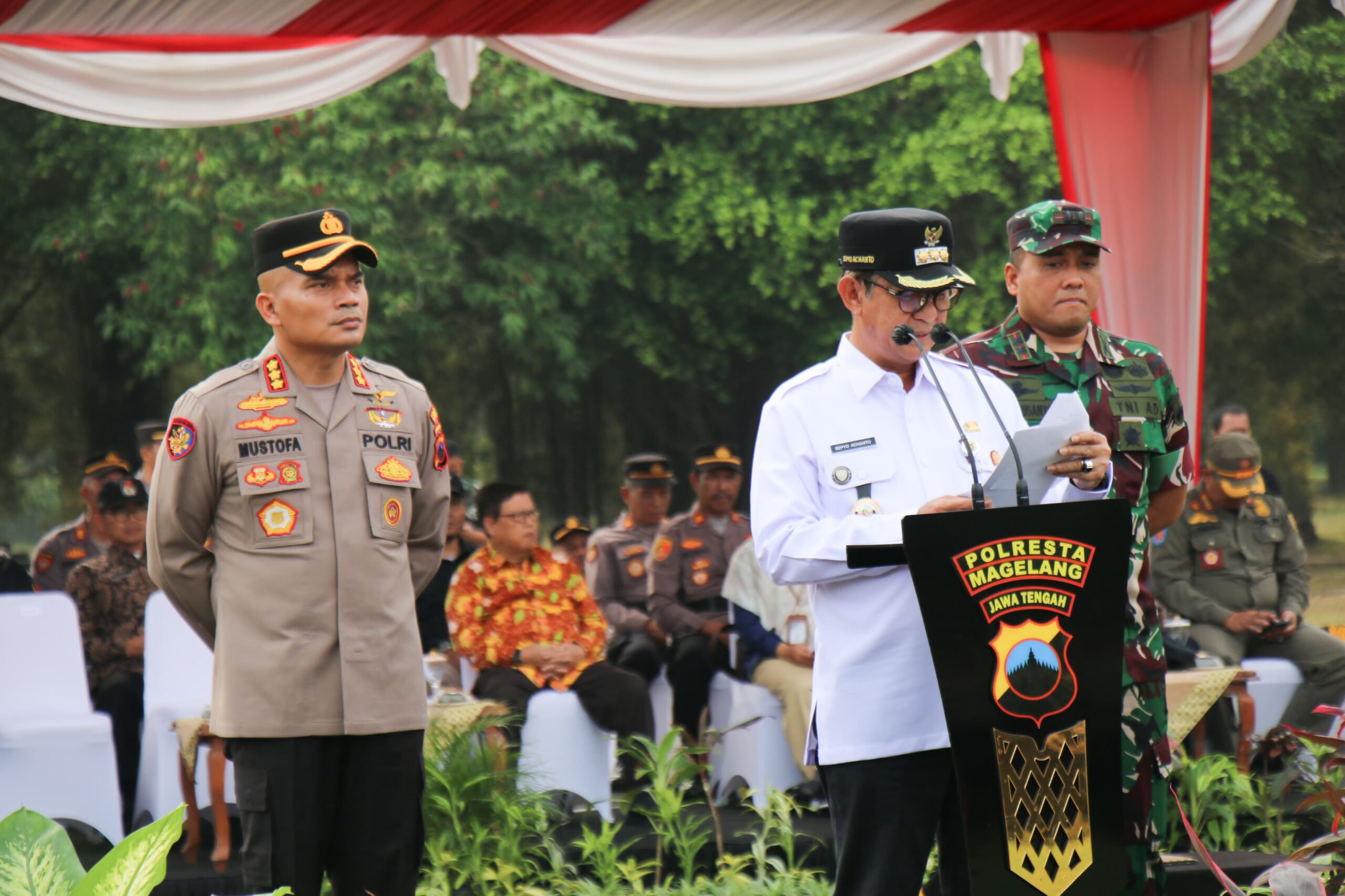 Polresta Magelang Laksanakan Apel Gelar Pasukan Operasi Mantap Praja Candi 2024
