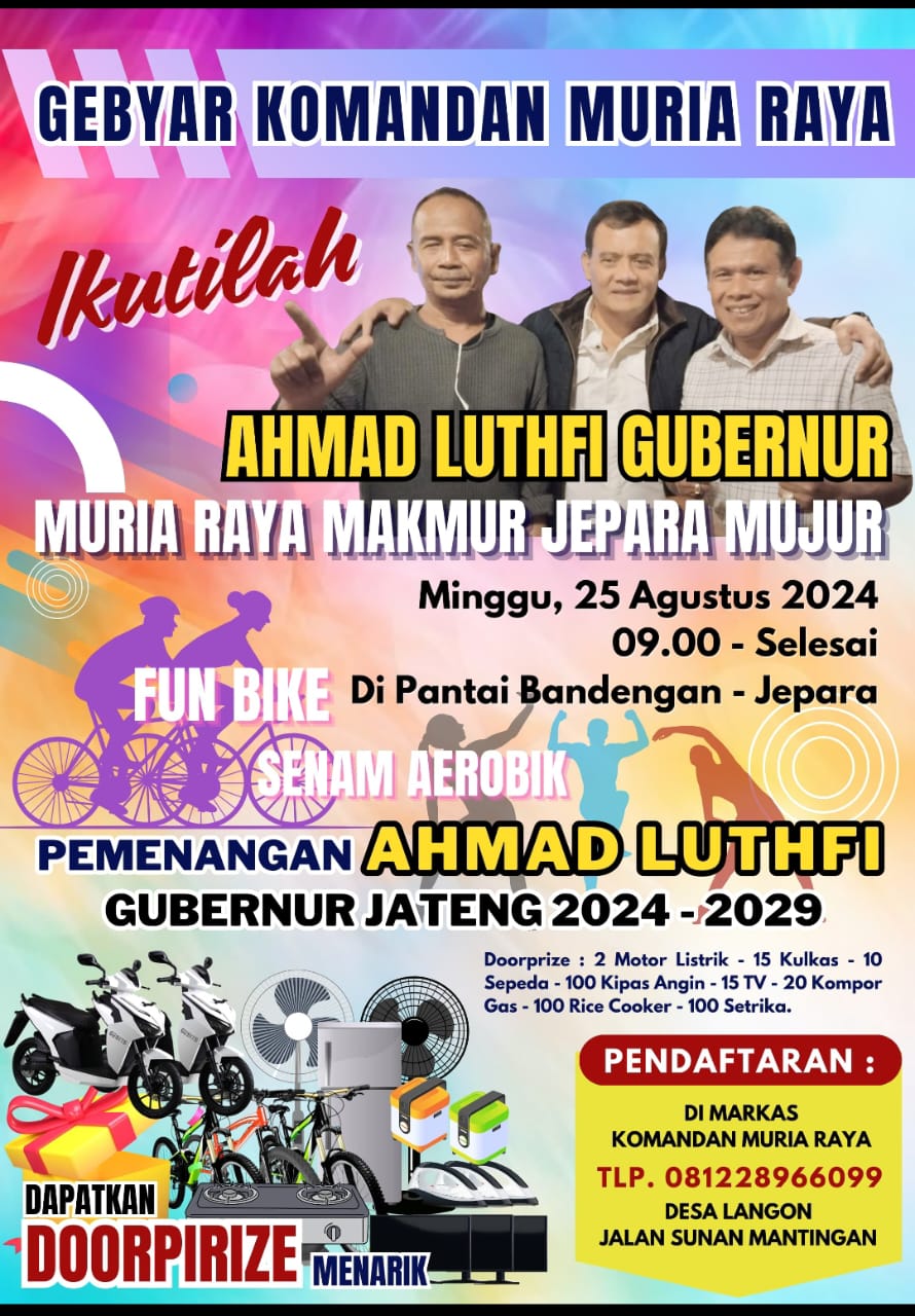 Animo Masyarakat Tinggi, Kupon Senam Aerobik dan Fun Bike Muria Raya Hampir Habis