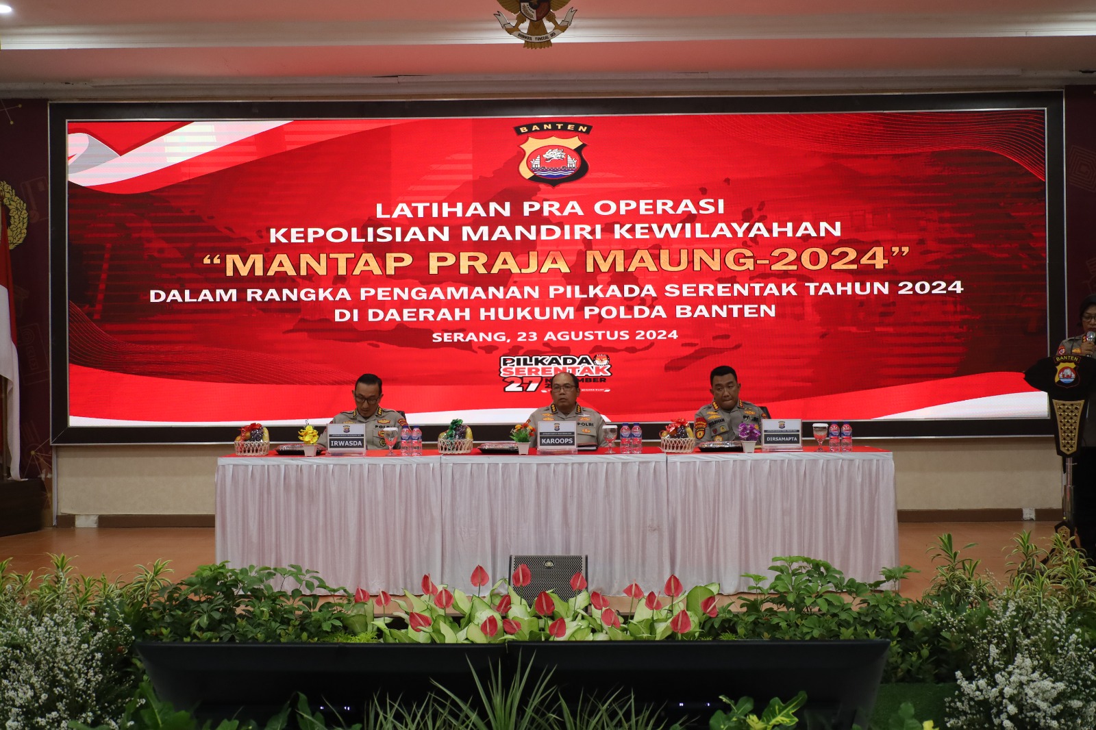 Polda Banten Gelar Latpraops Mantap Praja Maung 2024