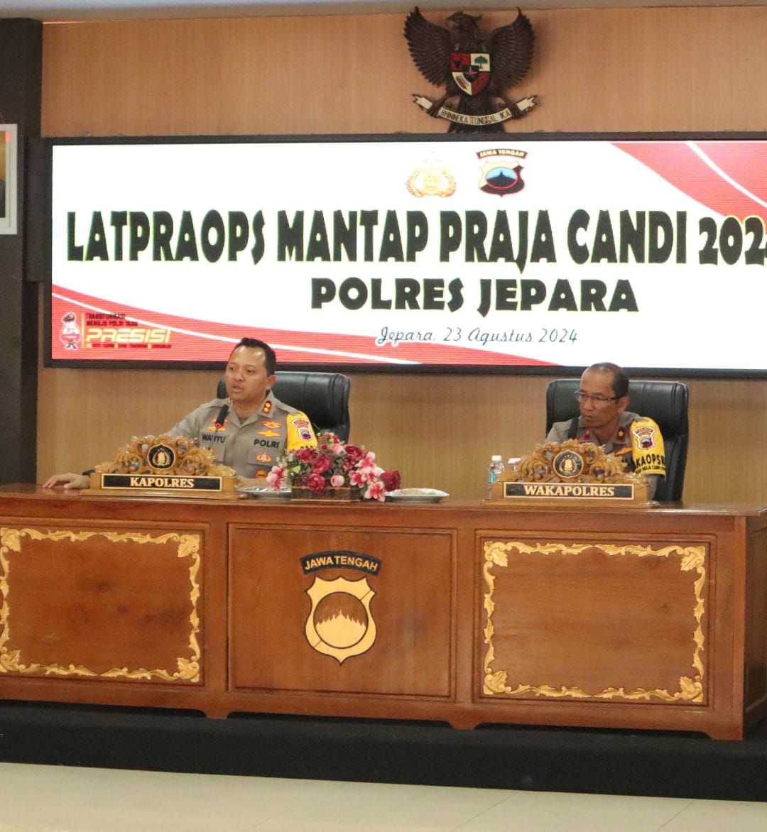 Pastikan Pilkada Berjalan Aman, Polres Jepara Gelar Latihan Operasi Mantap Praja Candi 2024-2025