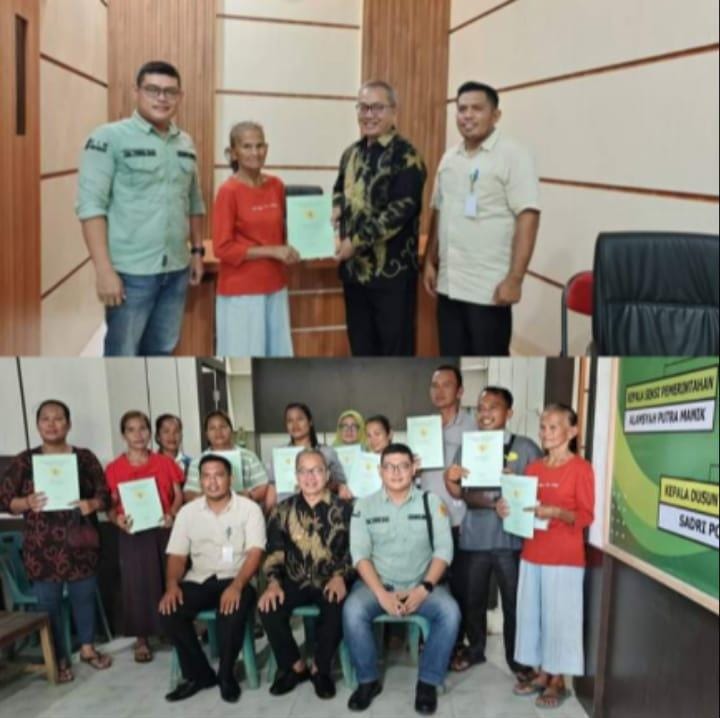 Warga Sianjo – anjo Terima 81 Sertifikat Tanah Diserahkan Langsung Pj. Bupati Aceh Singkil