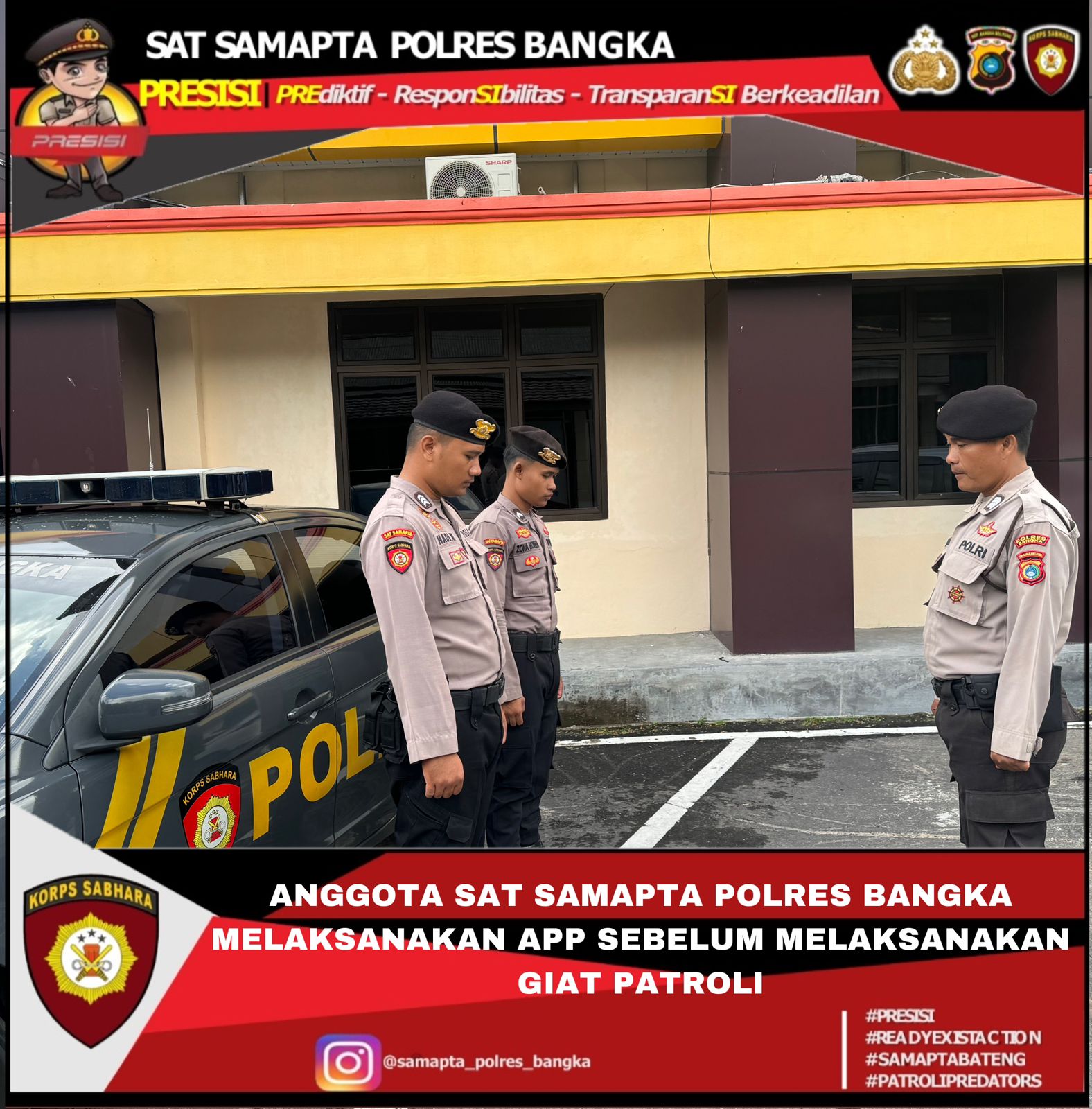 Satuan Samapta Polres Bangka berikan Edukasi dan himbauan kepada masyarakat