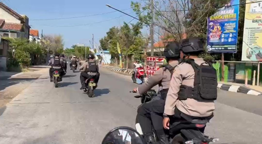 Ciptakan Rasa Aman Jelang Pemilu 2024, Satuan Samapta Polres Jepara Rutin Patroli 