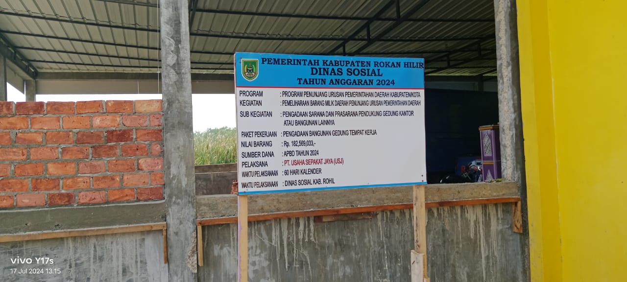 Proyek Gedung Dinsos Rohil Diduga Gagal Konstruksi: Pejabat Terlibat Lempar Tanggung Jawab