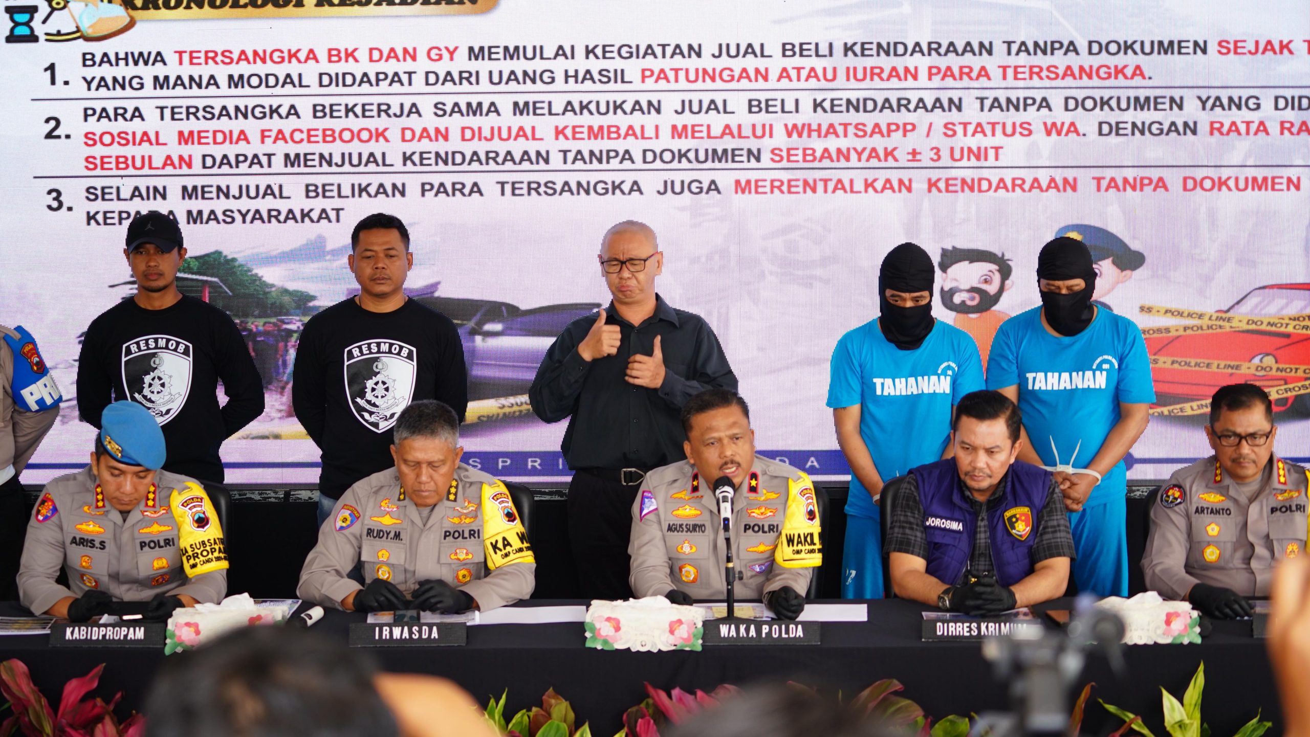 Keberhasilan Polda Jateng Ungkap Sindikat Penadah Mobil Bodong; Tangkap Dua Penadah dan Pulihkan Aset Masyarakat