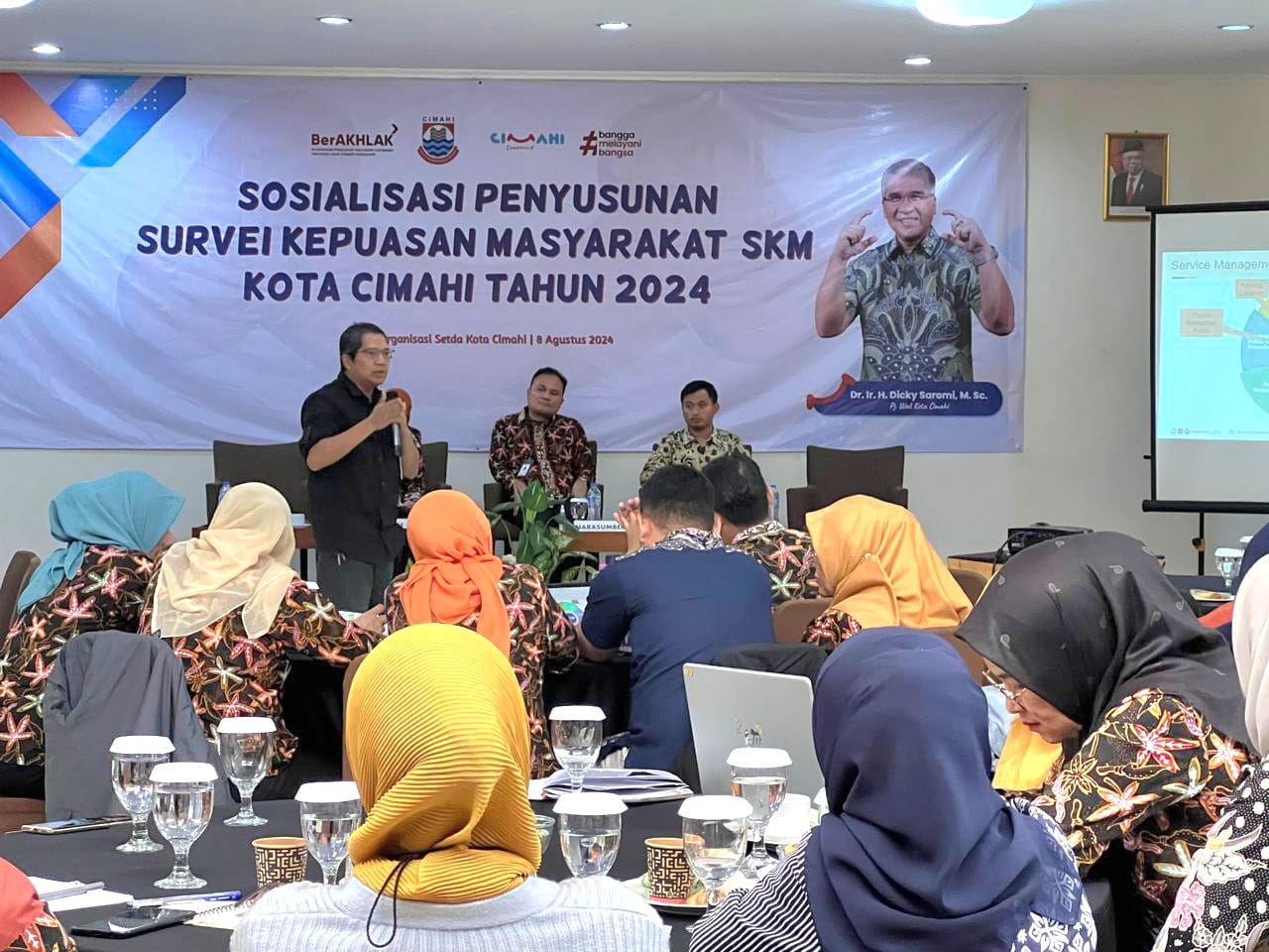 PEMKOT CIMAHI GELAR SOSIALISASI PENYUSUNAN SURVEI KEPUASAN MASYARAKAT