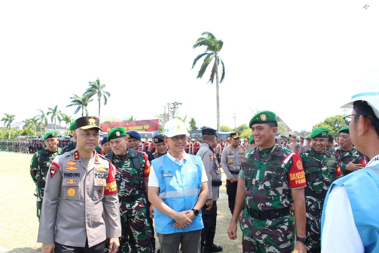 Danrem 045/Gaya Pimpin Apel Gelar Pasukan Pam VVIP Kunker Wapres RI di Kep. Babel