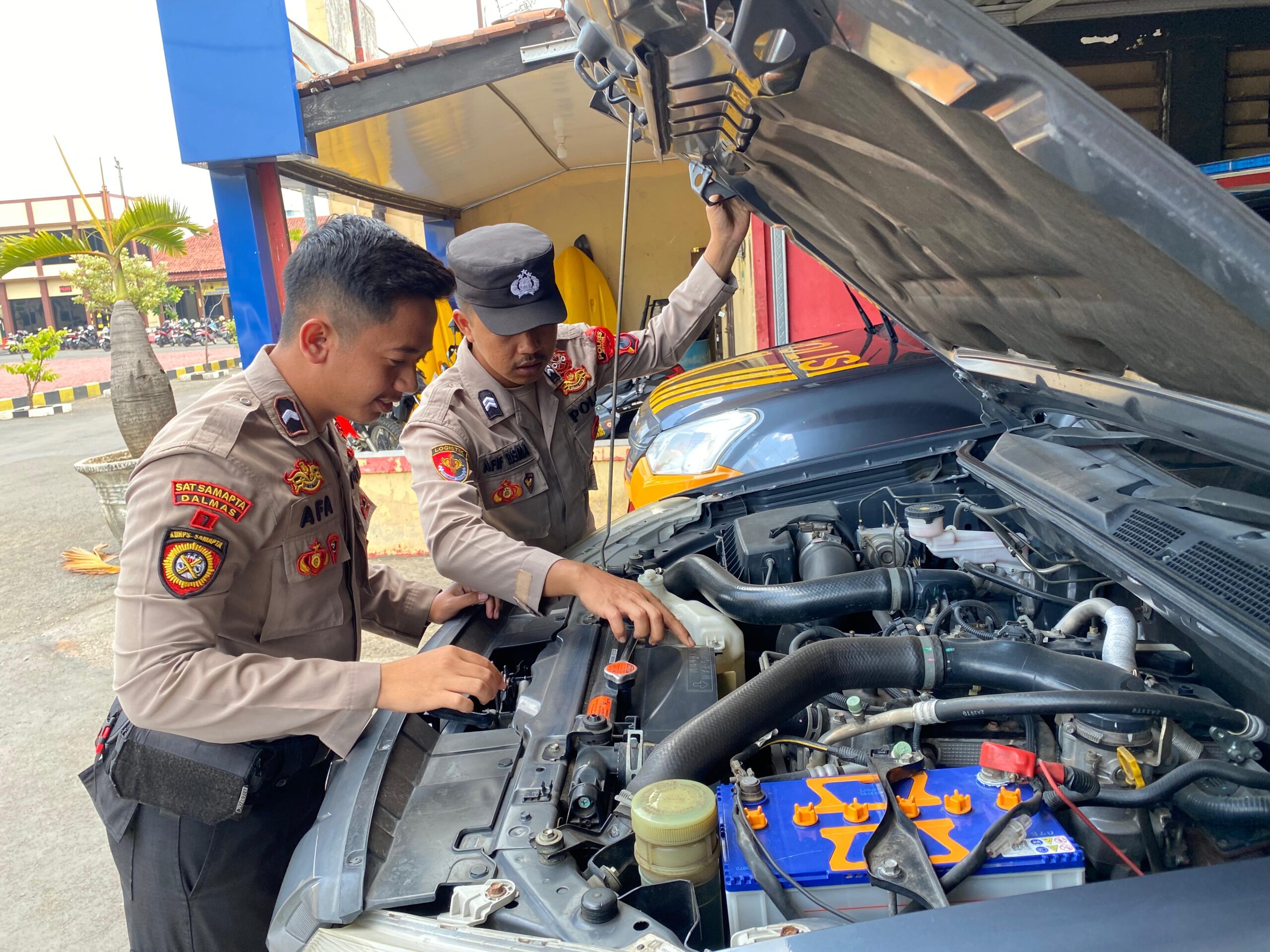 Polres Jepara Periksa Kendaraan Dinas Untuk Kawal Pilkada Serentak 2024