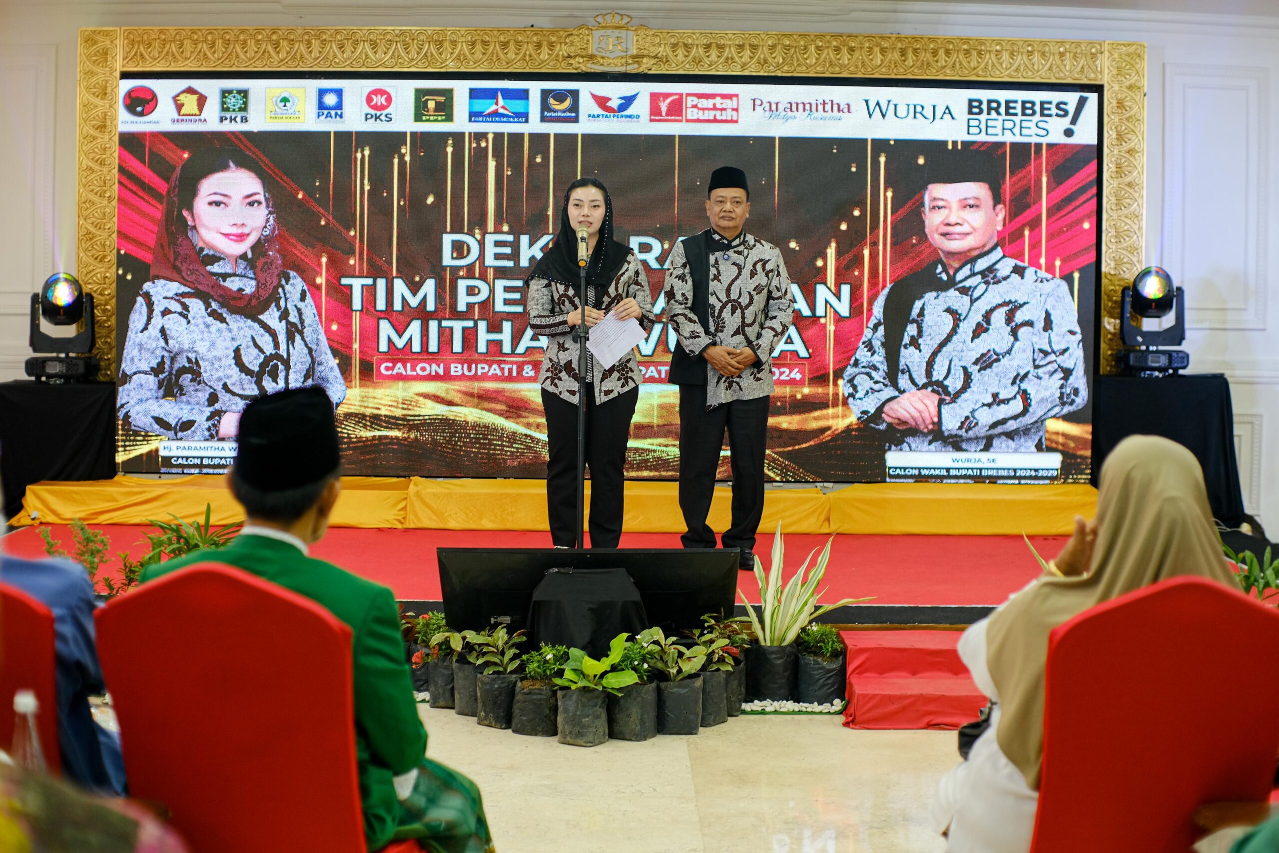 Deklarasi Tim Pemenangan Bakal Calon Mitha – Wurja di Pilkada Brebes
