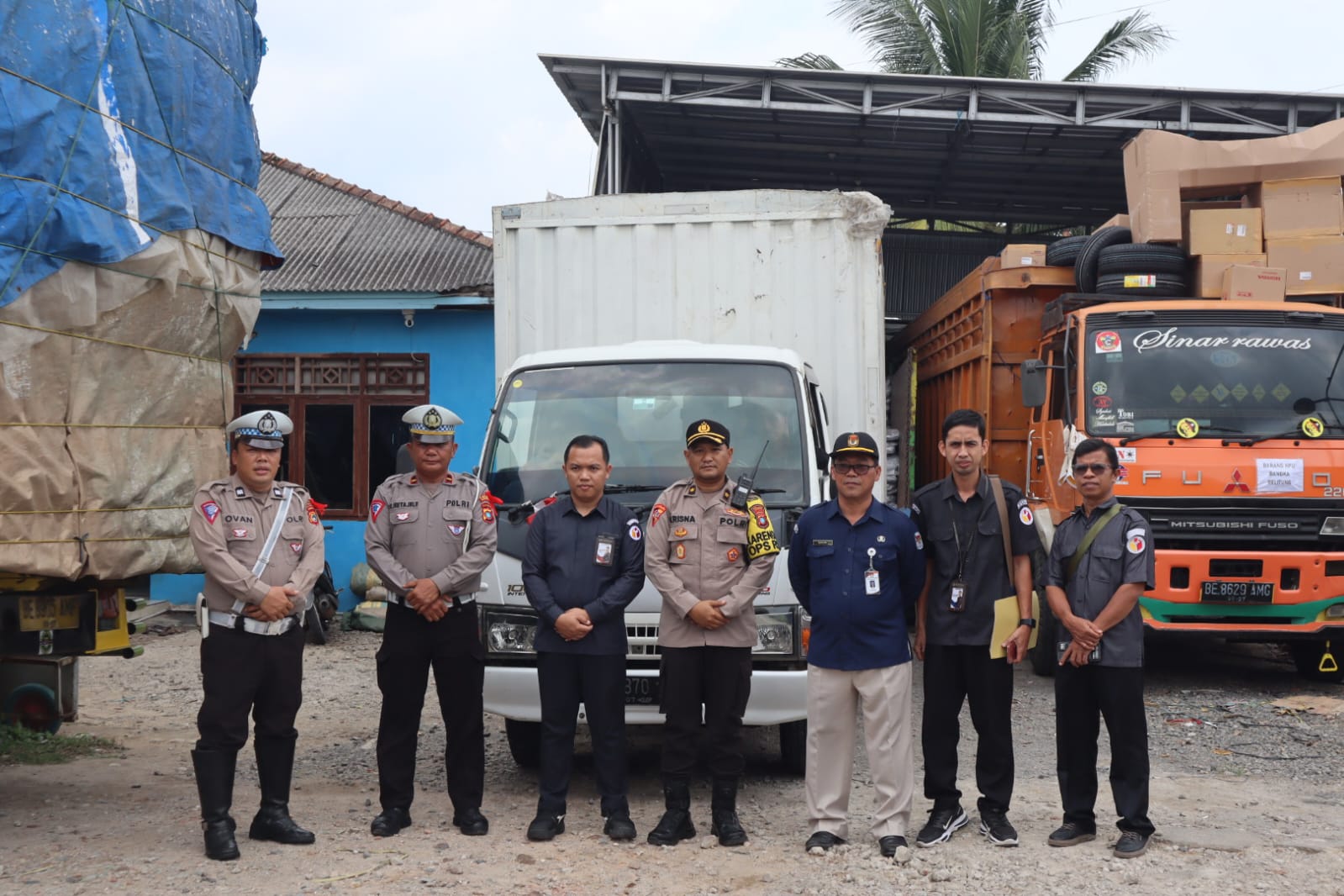 Polres Bangka Kawal Distribusi Logistik Pilkada 2024