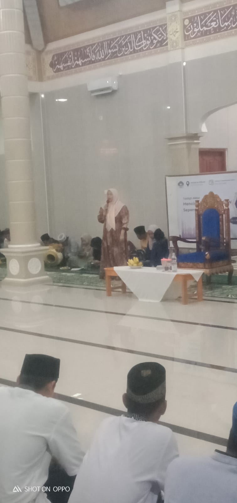 Kepala desa pulau semambu menghadiri MAULID NABI MUHAMMAD SAW di Masjid Al-ikhlas