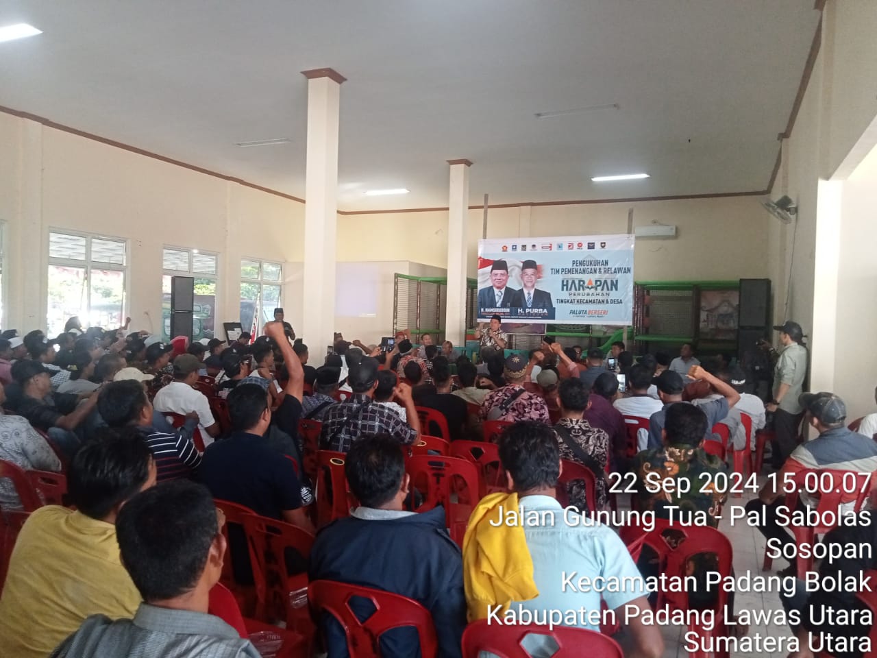 H. Hamsiruddin Siregar, SH, RCM., Serahkan Perjuangan “HARAPAN” Perubahan Kepada Tim Pemenangan Dan Relawan Kec. Dolok 