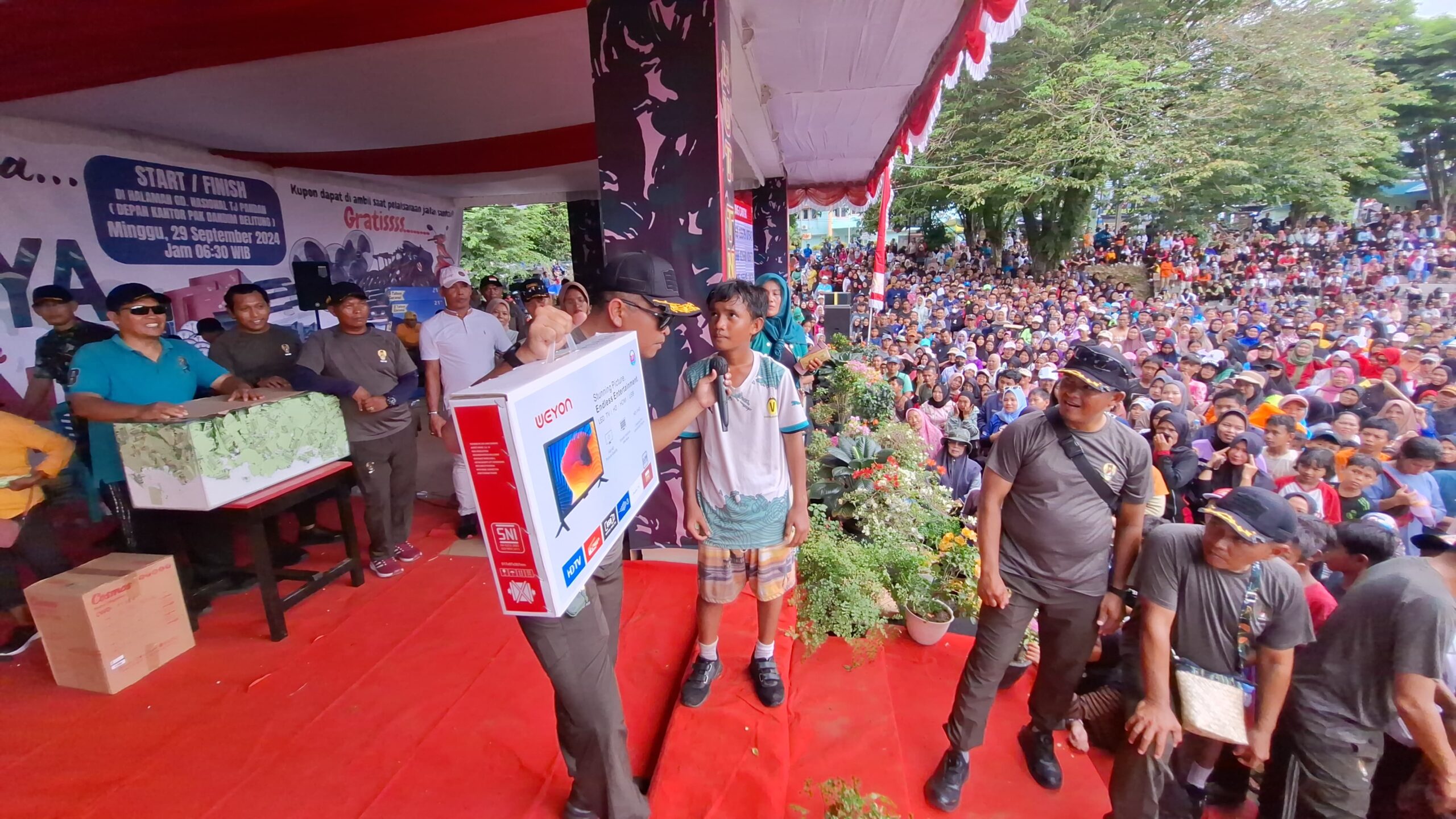 Tanjungpandan, Jalan Santai Garuda Jaya HUT TNI ke-79 Menjadikan