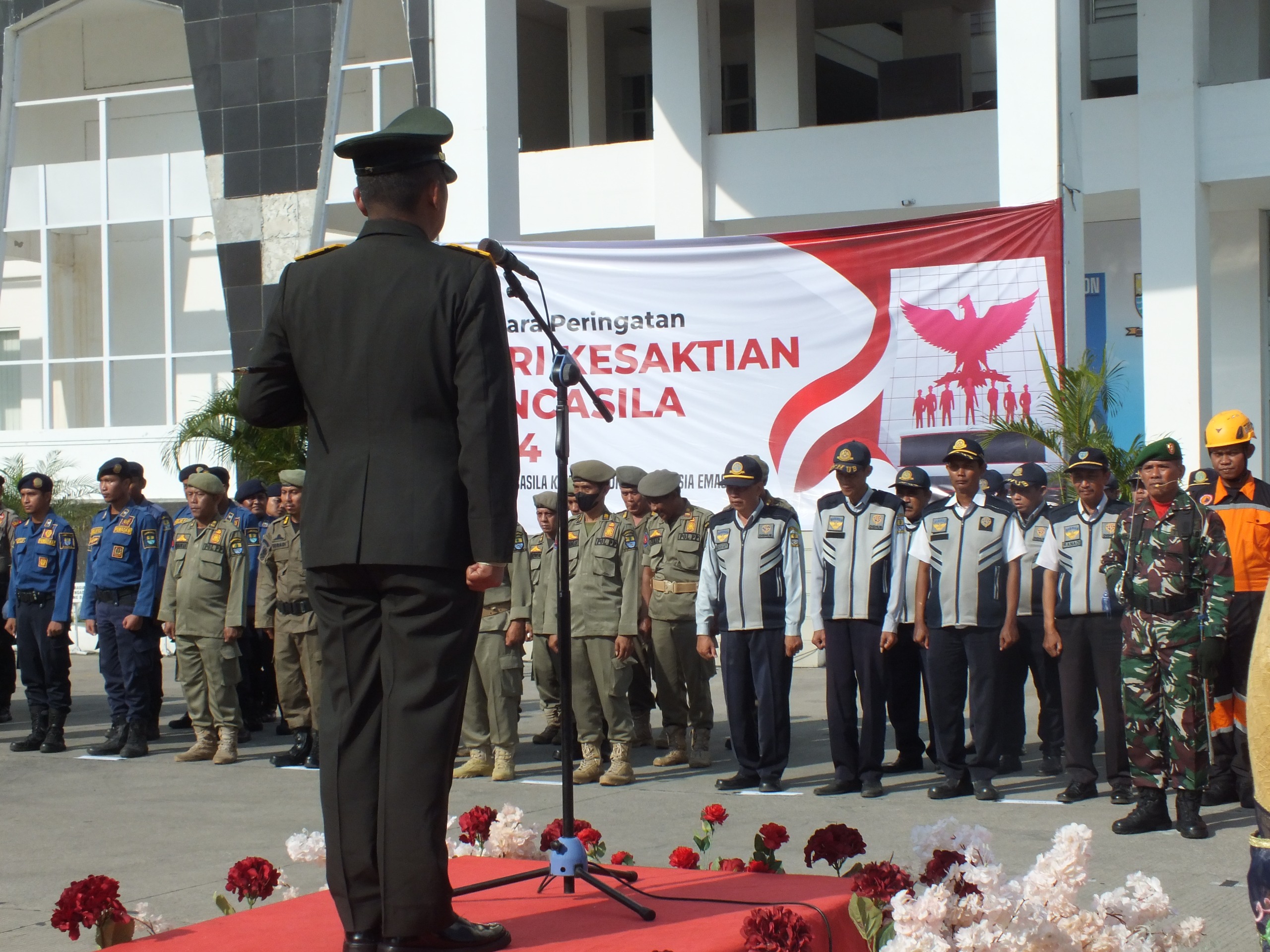 Dandim 0614 / Kota Cirebon Hadiri Upacara Hari Kesaktian Pancasila Tahun 2024 Tingkat Kota Cirebon