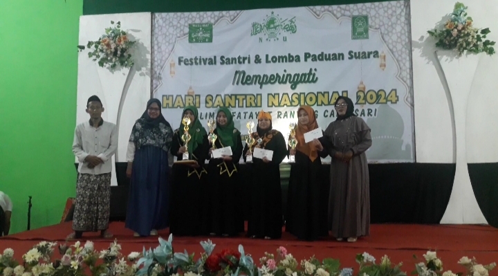 Peringati HSN 2024, Muslimat Fatayat Ranting Candisari Gelar Festival Santri dan Lomba Paduan Suara