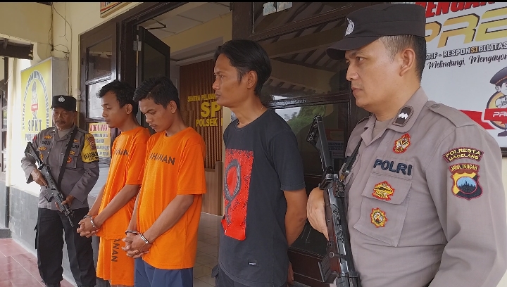 Tiga Pelaku Pencurian Dandang Bakso Berhasil Diamankan Petugas Polresta Magelang