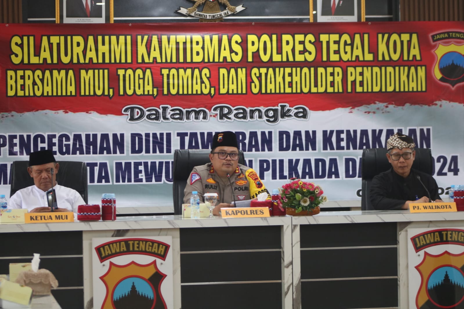 Jaga Kondusifitas, Polres Tegal Kota Gelar Dialog