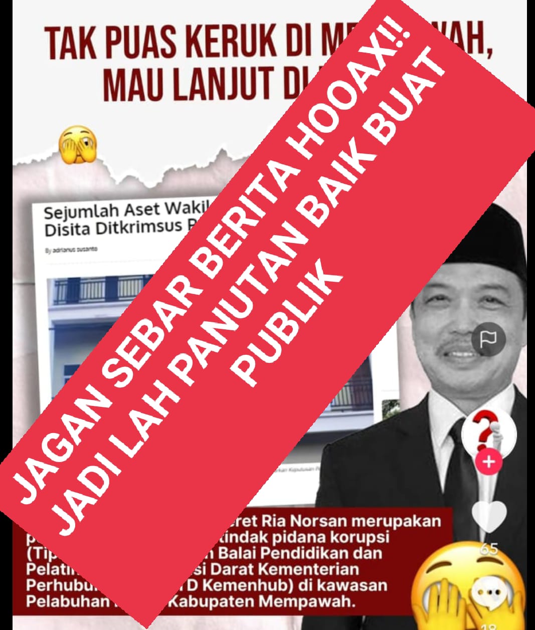 Jagan Buat Hoax Kasus BP2TD Jelas Putusan Pengadilan Sudah Inkrah Norsan Tidak Terlibat