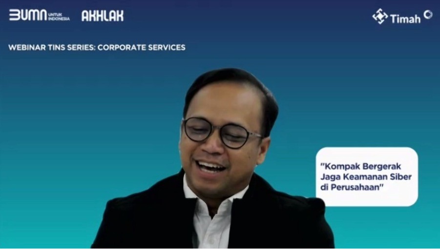 Melalui Webinar, PT Timah Ajak Karyawan Jaga Keamanan Siber Bersama