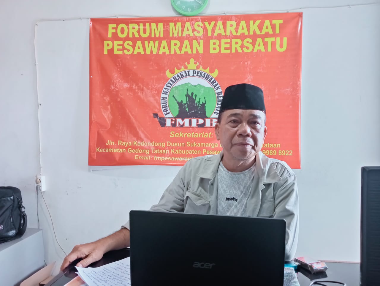 Mursalin MS Ketum FMPB mengajak seluruh elemen Ciptakan pemilu Damai 