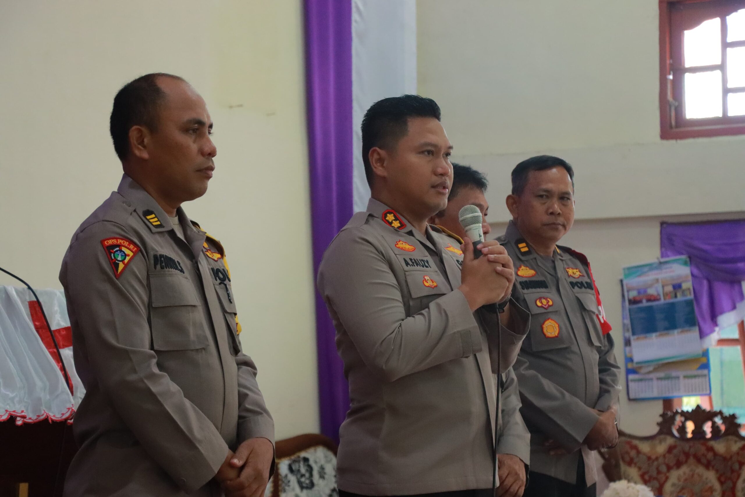 Himbauan Kamtibmas Disampaikan Kapolres Sibolga, Di Gereja Pentakosta Indonesia Sidang Sibolga