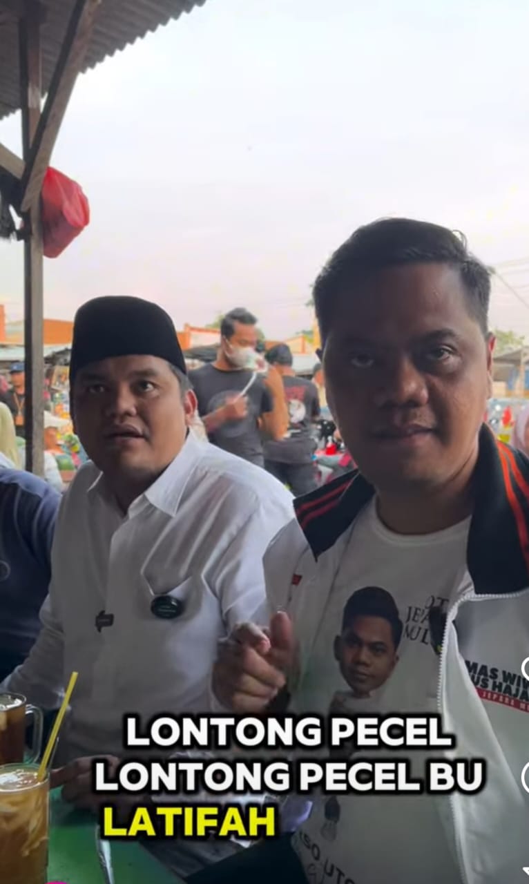Paslon Bupati Nomor 2, Witiarso Utomo dan Gus Hajar, Dialog dengan Pedagang di Pasar Sore Desa Karang Randu