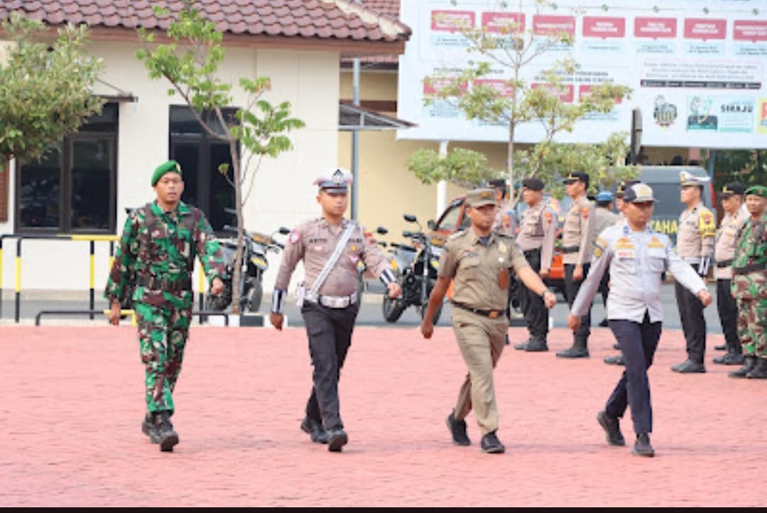 Kasdim 0719/Jepara Mayor Arm Sarifudin Widianto Hadiri Gelar Pasukan Operasi Zebra Candi 2024 di Mapolres Jepara