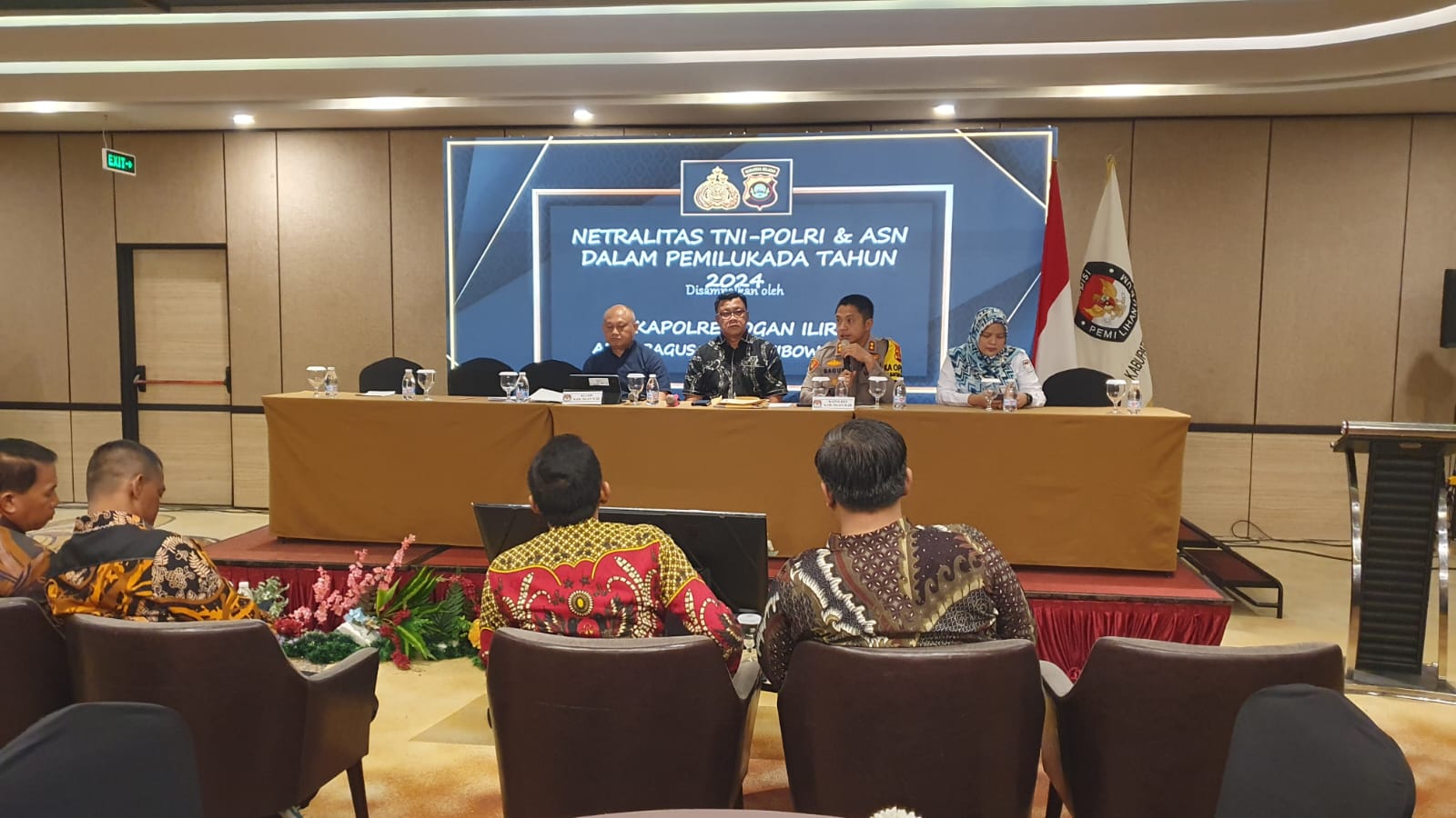 Kapolres Ogan Ilir AKBP Bagus Suryo Wibowo Tekankan Netralitas Polri,TNI,ASN dalam Sosialisasi Keputusan KPU tentang Pilkada 2024