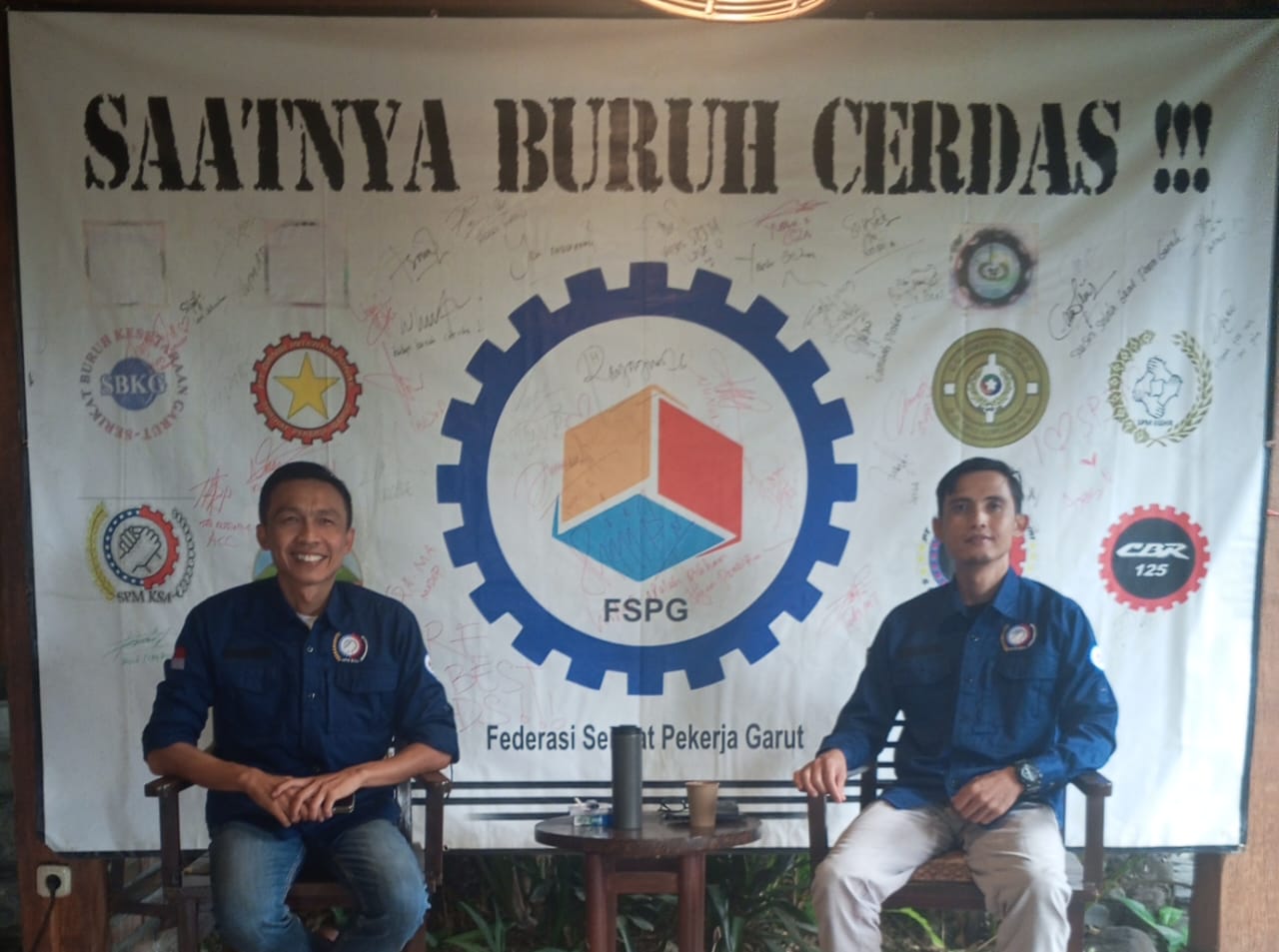Deklarasi Dukungan Federasi Serikat Pekerja Garut Calon Bupati Nomor Urut 2 dan 4 calon gubernur