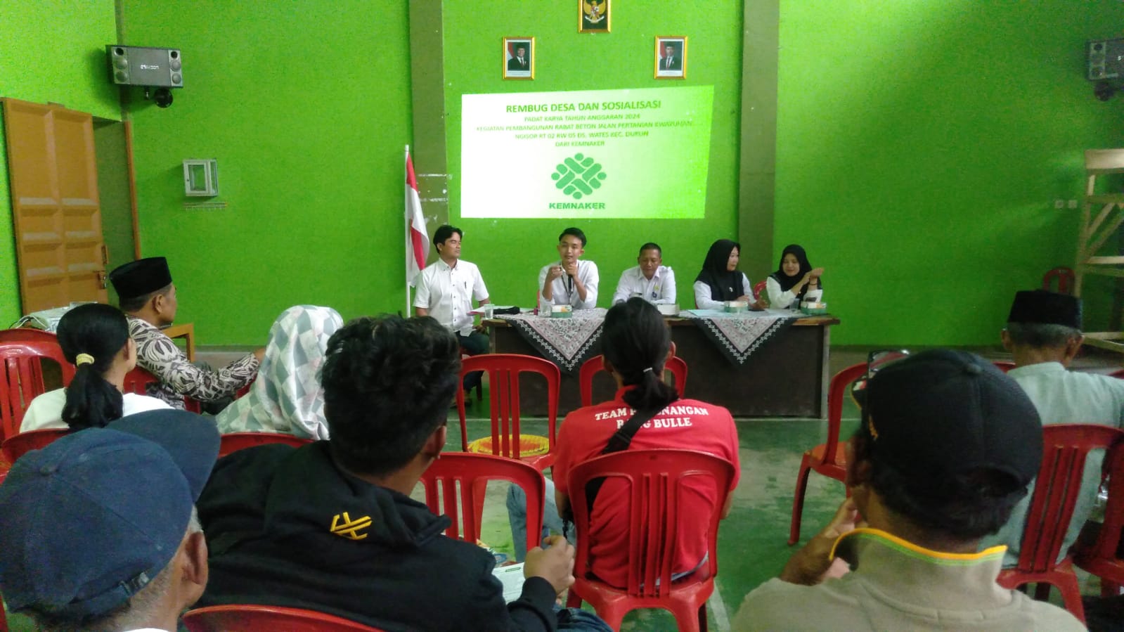 Sosialisasi Program Padat Karya Infrastruktur di Desa Wates, Peningkatan Gotong Royong dan Kesejahteraan Masyarakat