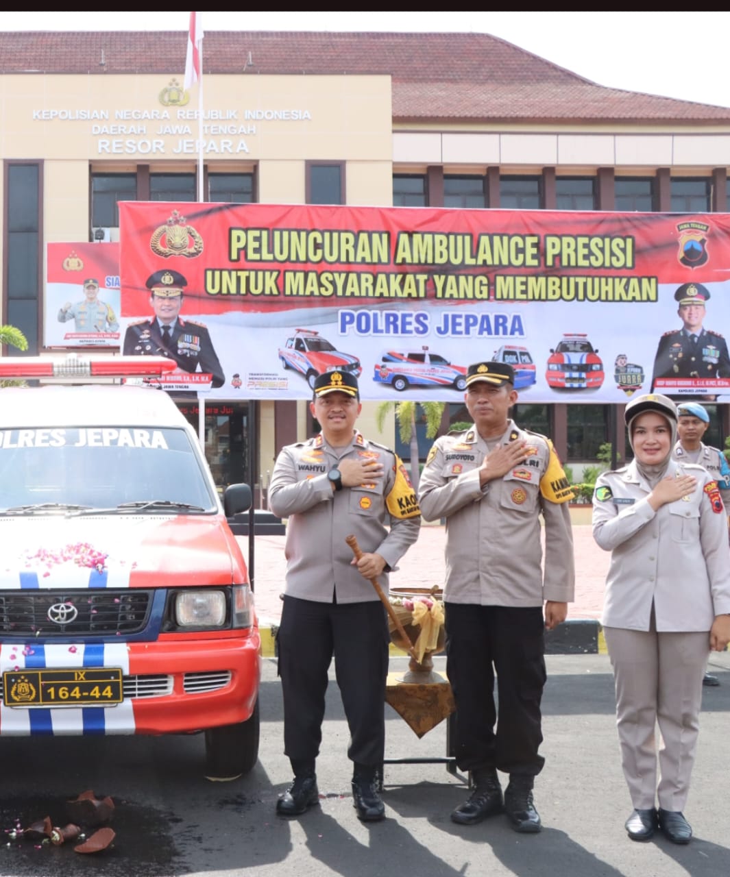 Launching Ambulans Presisi, Kapolres Jepara : Semoga Dapat Membantu Masyarakat