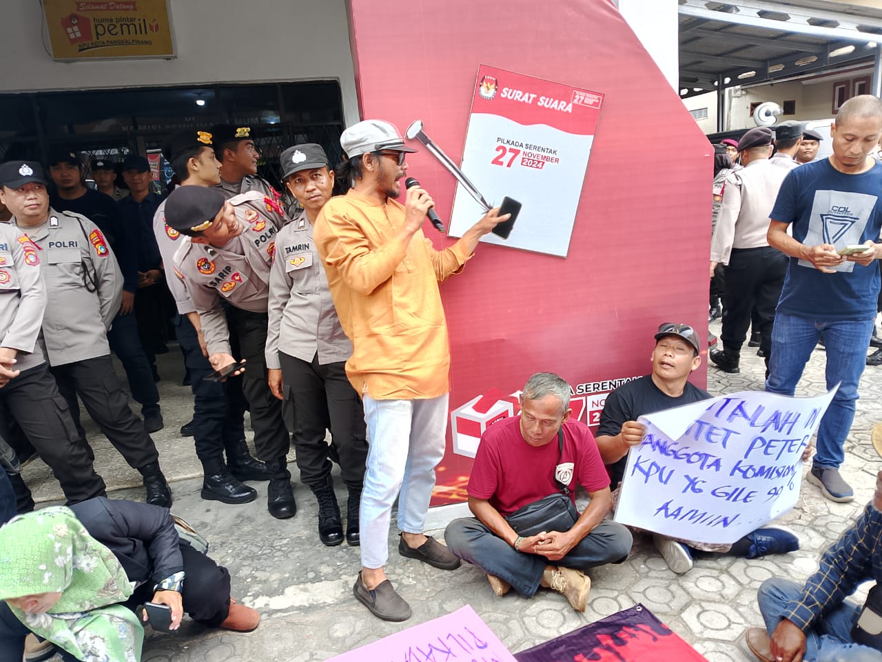 Demonstrasi KAHMI: Mempertanyakan Kinerja KPU Pangkalpinang
