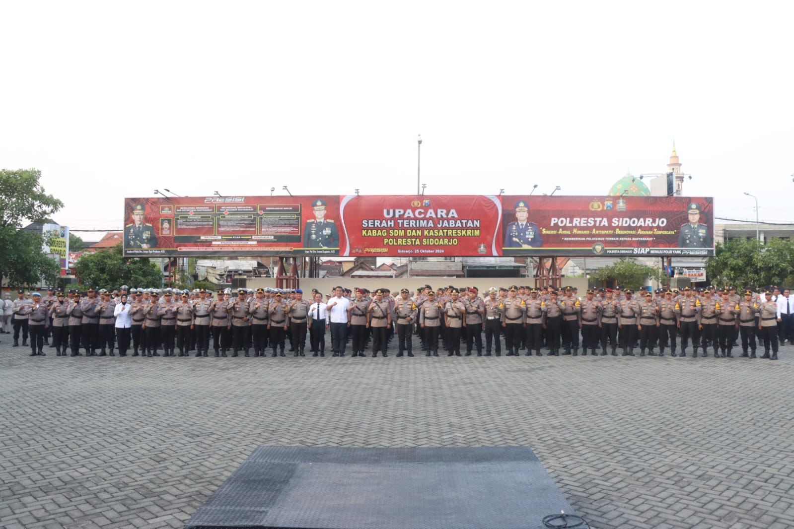 Kabag SDM dan Kasat Reskrim Polresta Sidoarjo Berganti