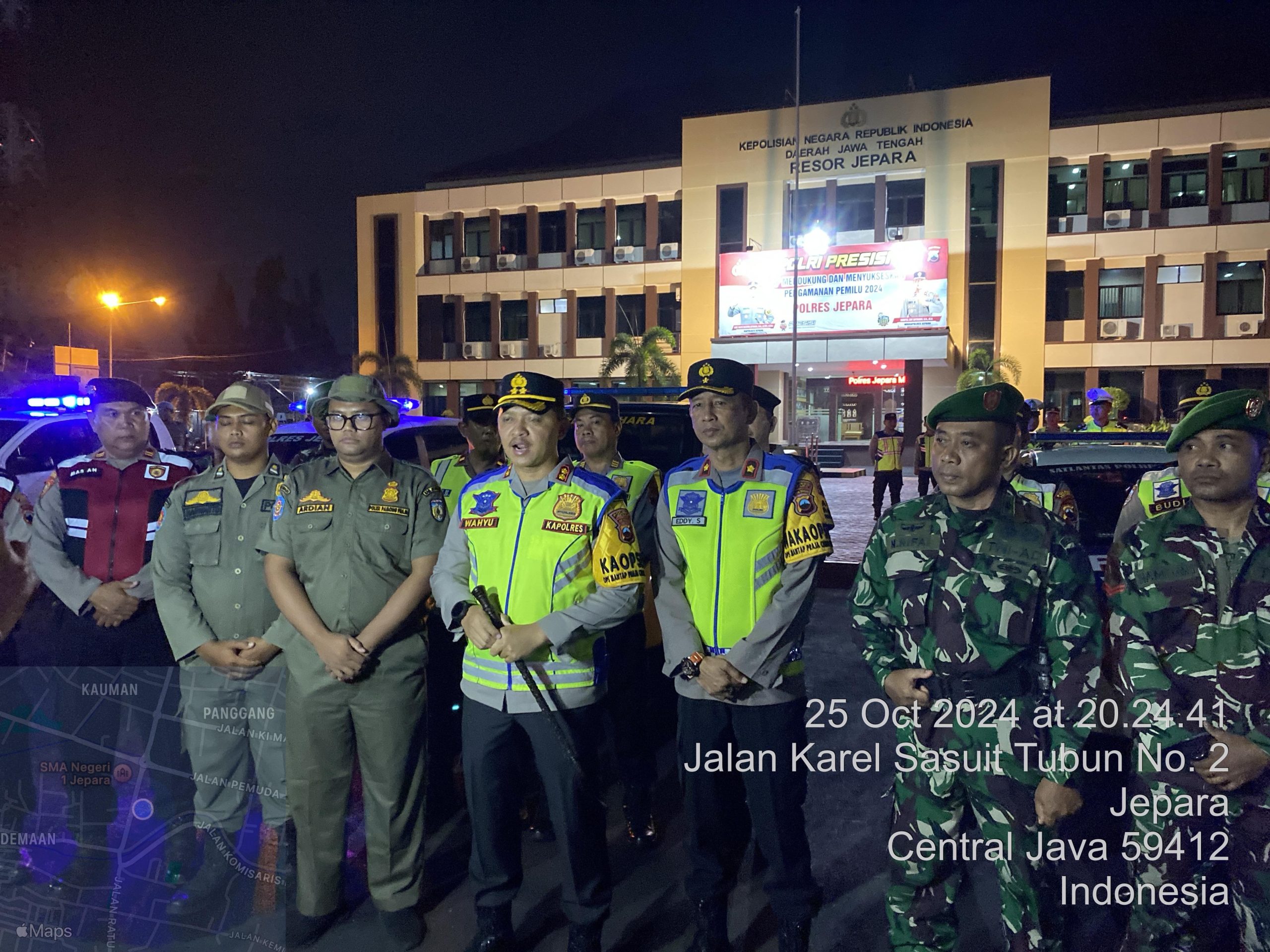 Kapolres Jepara Pimpin Patroli Skala Besar, Antisipasi Gangguan Kamtibmas Jelang Pilkada 2024
