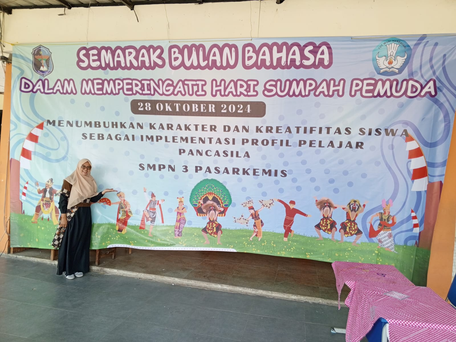 SMP Negeri 3 Pasar Kemis kabupaten Tangerang, Gelar Giat Semarak Bulan bahasa Hari Sumpah Pemuda, Berjalan Lancar