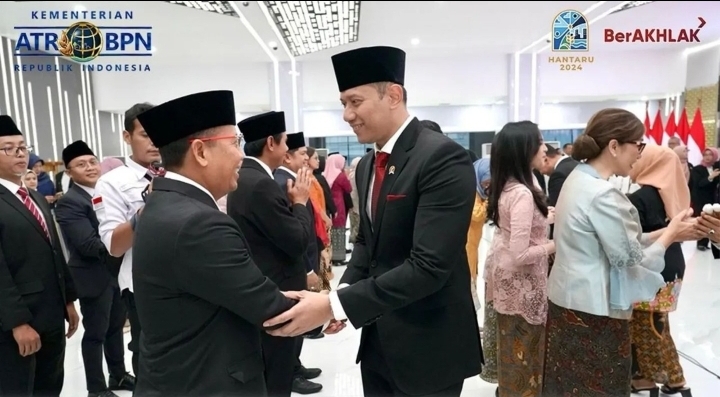 Menteri AHY Lantik 67 Pejabat Struktural dan Fungsionaris
