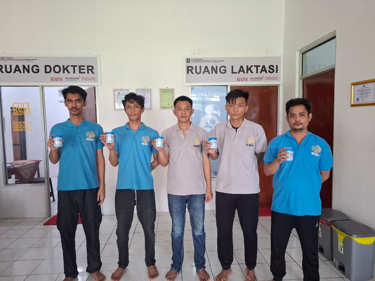 Kanwil Kemenkumham Provinsi Kepulauan Bangka Belitung, Dari dua Orang Pegawai Lapas dan lima warga Binaan yang Mengikuti tes Urine secara acak