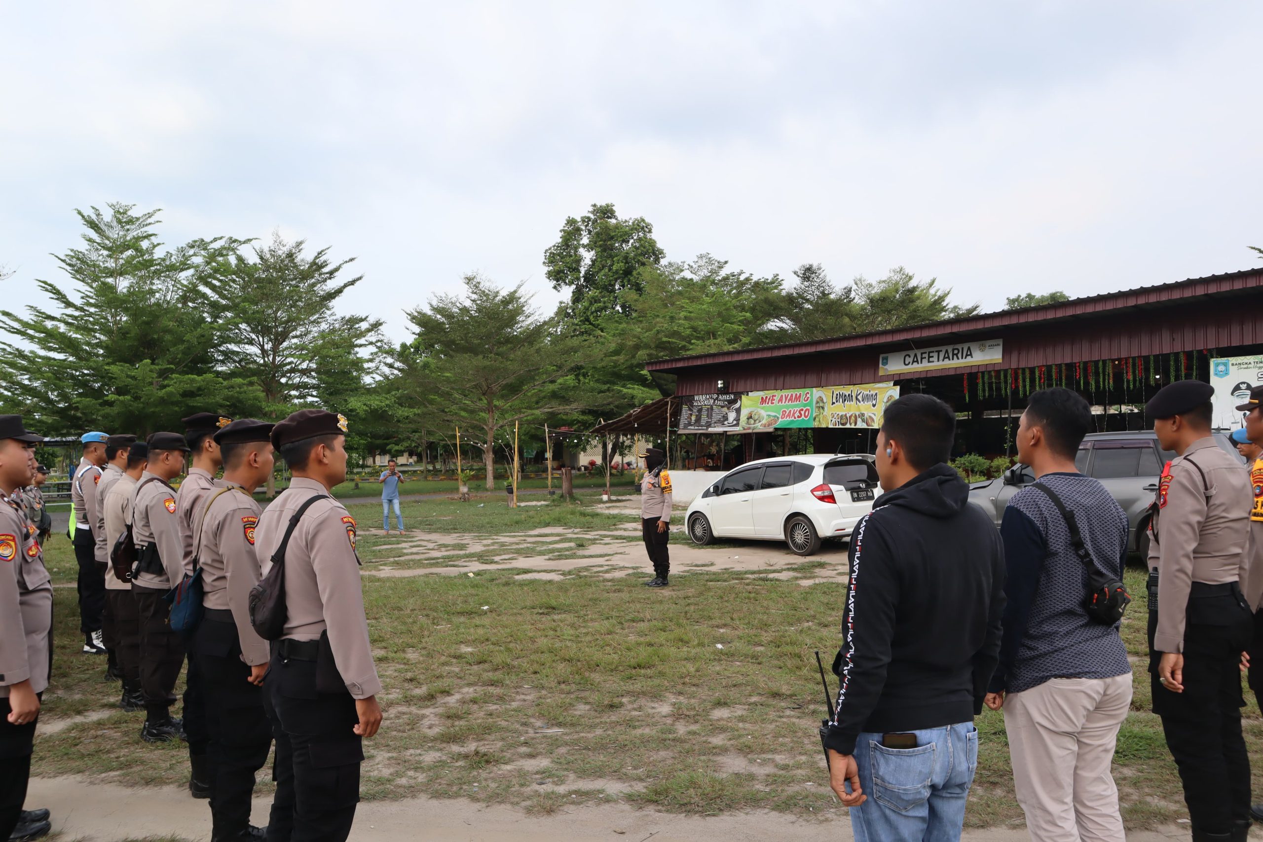 Polres Bangka Tengah Amankan Jalannya Gebyar Pesta Demokrasi di Bangka Tengah