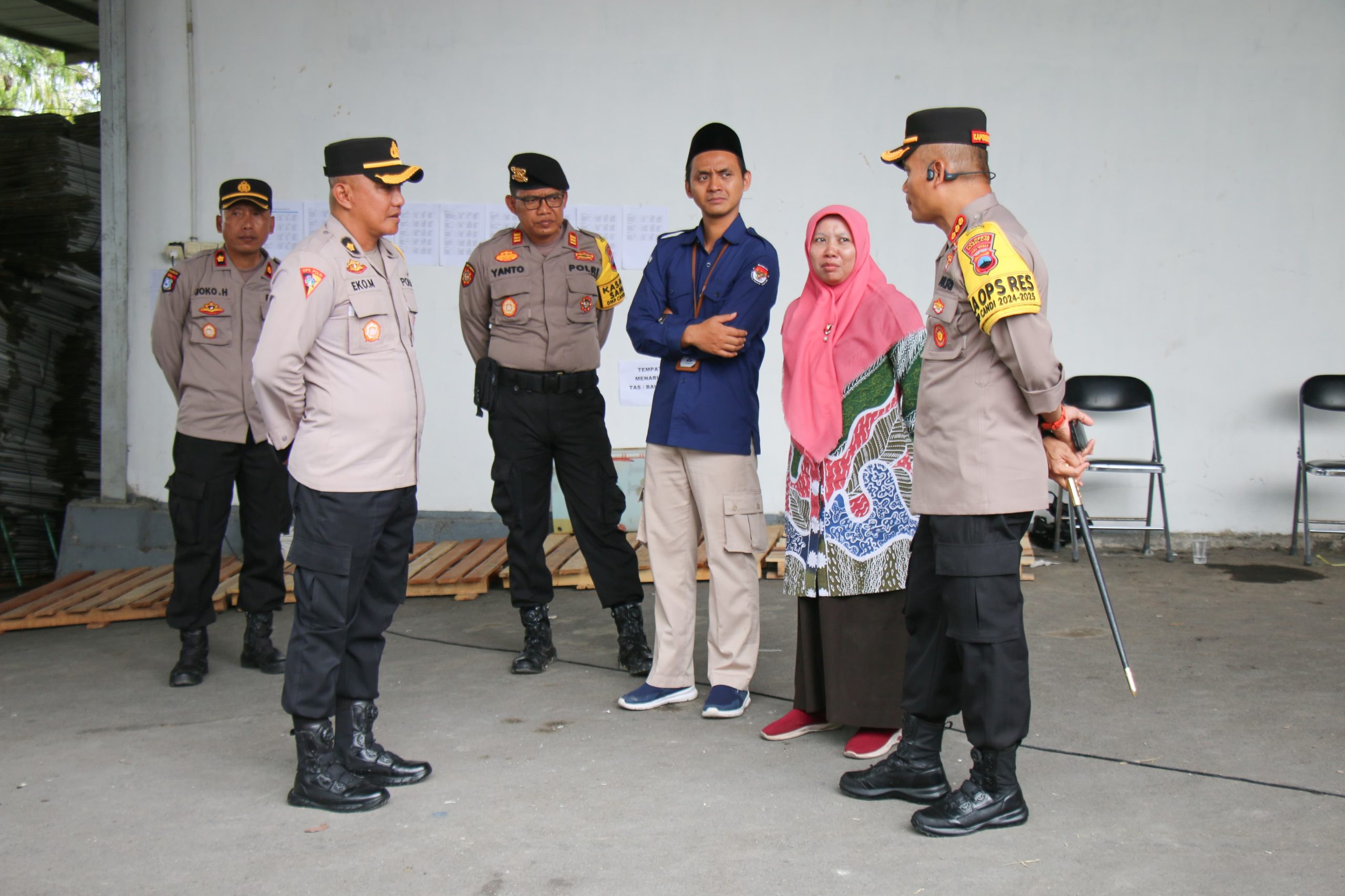 Pastikan Kemanan Logistik Pemilu, Polresta Magelang Cek Gudang KPU
