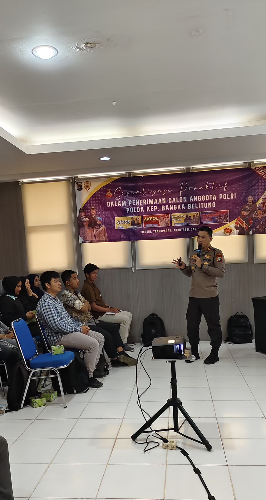 Kapolsek Merawang Berharap Mahasiswa UBB Peduli Terhadap Isu Lingkungan