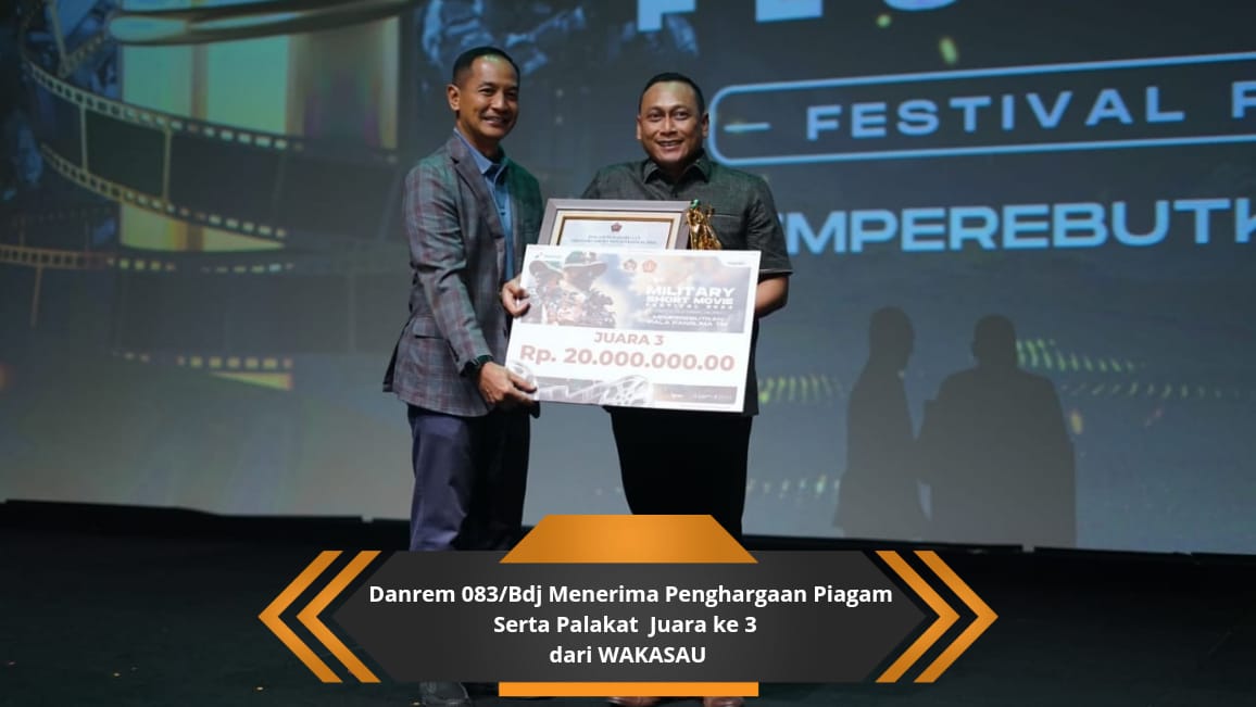Pangdam V Brawijaya Apresiasi Prestasi Korem 083/BDJ Juara 3 Military Short Movie Festival