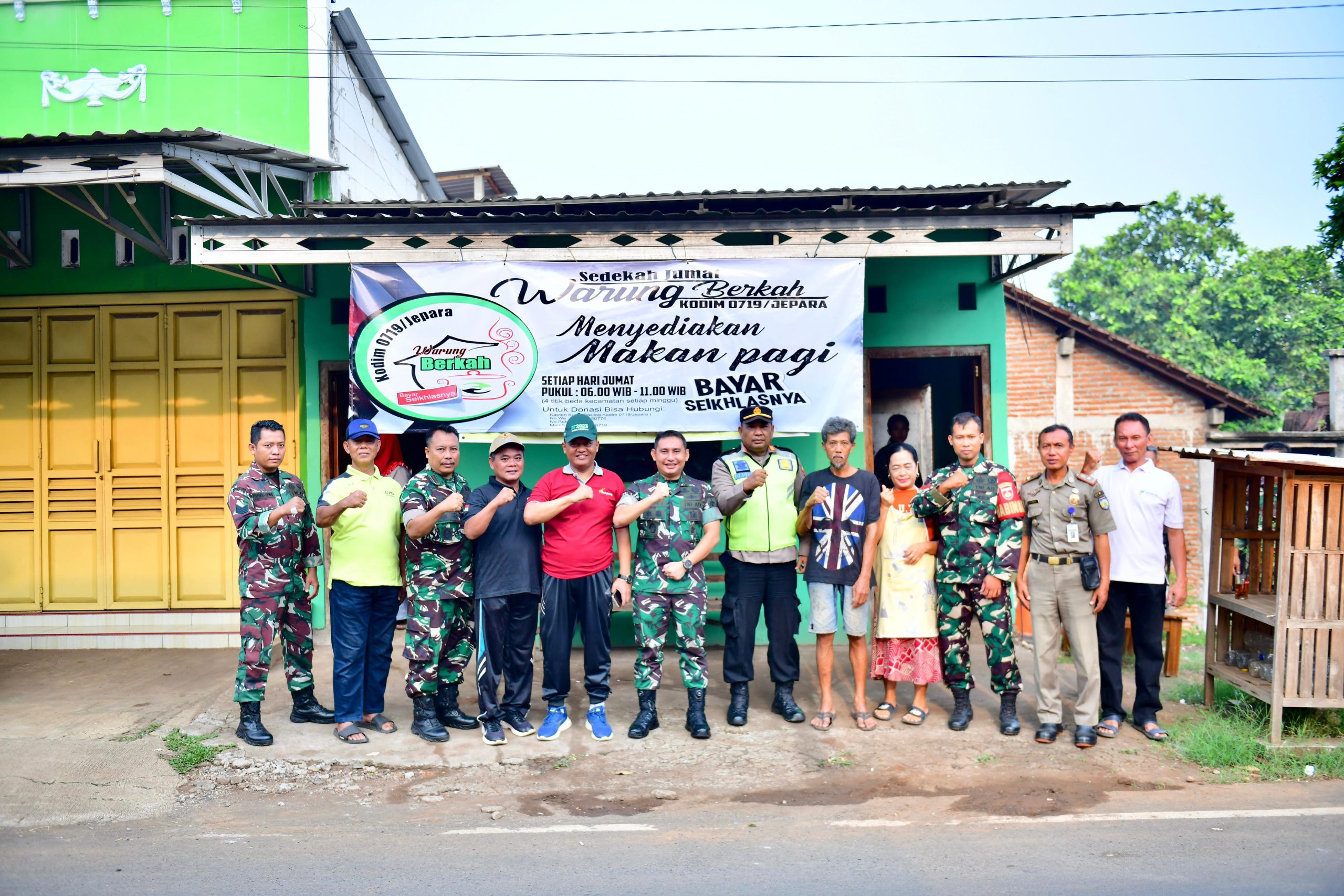Launcing Warung Berkah Kodim 0719/Jepara, Wadah Kebersamaan dan Kepedulian Untuk Masyarakat